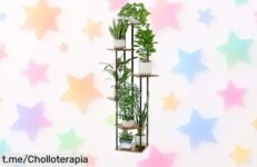 Hogar elegante con el soporte alto para plantas de 6 niveles Bamworld, ¡aprovecha este precio de ganga y llená tu espacio de vida ya!