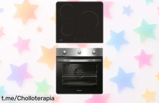 Horno con placa vitrocerámica Candy PCI27XCH63CC4U2, el ofertón que transformará tu cocina: ¡aprovecha este precio loco y haz de cada comida una experiencia única!