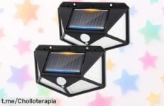 Ilumina tu jardín con el pack de 2 luces solares GRIFEMA, ¡un ofertón increíble para disfrutar tus noches al aire libre! No te quedes sin la tuya y dale vida a tus espacios ahora mismo.