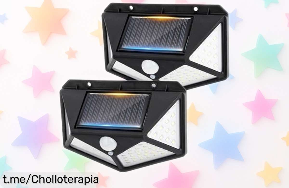 Ilumina tu jardín con el pack de 2 luces solares GRIFEMA, ¡un ofertón increíble para disfrutar tus noches al aire libre! No te quedes sin la tuya y dale vida a tus espacios ahora mismo.