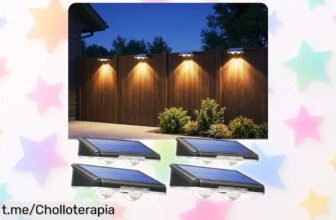 Ilumina tu jardín con el pack de 4 apliques solares LakiHomi, ahora a precio rebajado: transforma tus noches en momentos mágicos. ¡No te quedes sin ellos!