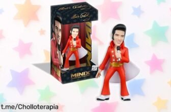 Impactante figura de colección de Elvis de 12 cm, Bandai Minix MN18918: un chollazo brutal que hará vibrar a cualquier fan y embellecerá tu estantería; ¡no te lo pierdas!
