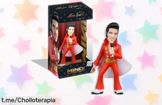 Impactante figura de colección de Elvis de 12 cm, Bandai Minix MN18918: un chollazo brutal que hará vibrar a cualquier fan y embellecerá tu estantería; ¡no te lo pierdas!