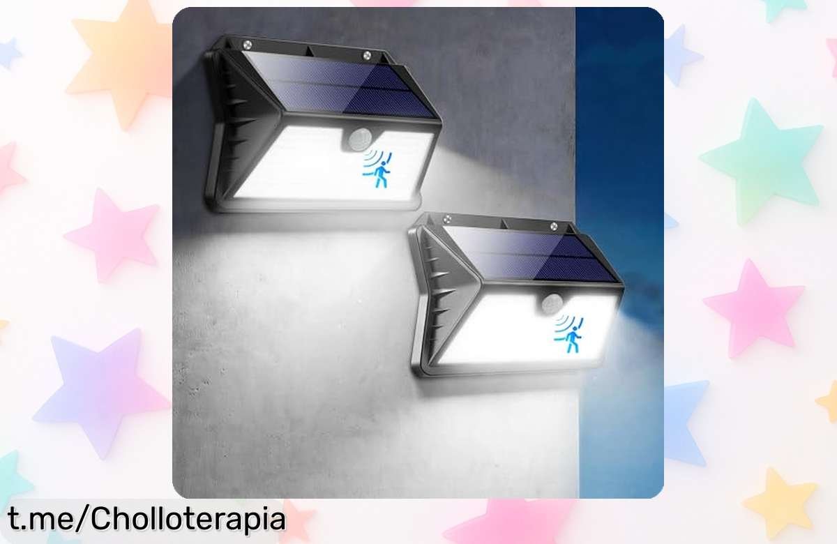 Impactantes focos LED solares para exterior, ilumina tu jardín con 185 luces y sensor de movimiento a un precio loco que no te puedes perder ¡Es hora de brillar!