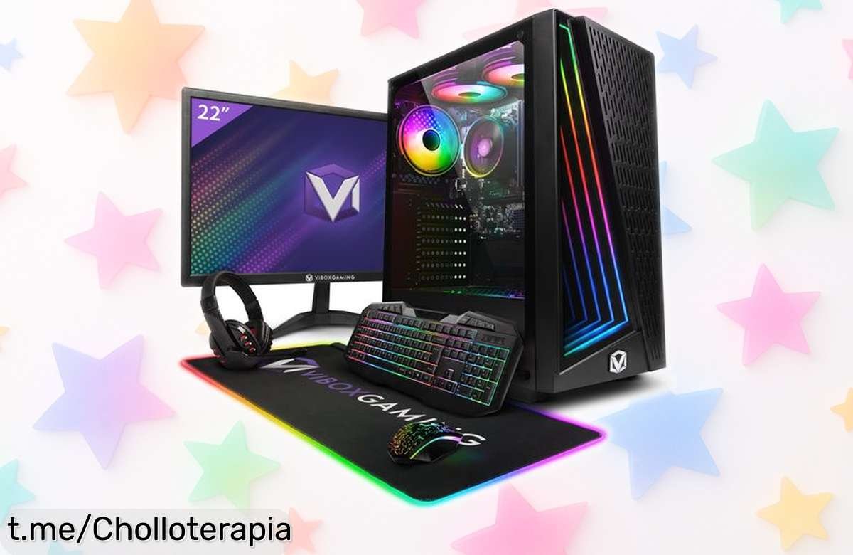 Impresionante PC gaming Vibox con monitor de 22”, Ryzen 3, teclado y más ¡prepárate para jugar a lo grande por un precio rebajado que te dejará sin aliento!