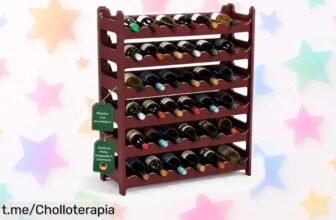 Impresionante botellero modular para 36 botellas, amplíalo hasta el infinito y muéstralo en solo 100 segundos: ¡toma este chollazo y organiza tu vino con estilo!