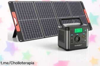 Impresionante estación de energía portátil SWAREY S160 con panel solar, ahora a precio loco: carga hasta 8 dispositivos y nunca te quedes sin energía en tus aventuras. ¡Consíguela ya!