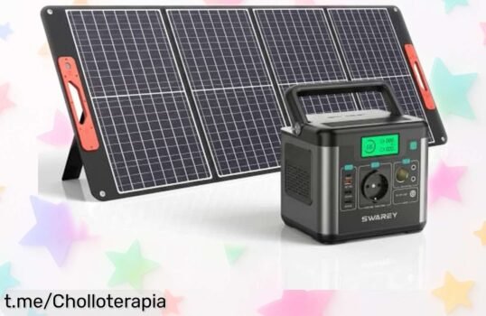 Impresionante estación de energía portátil SWAREY S160 con panel solar, ahora a precio loco: carga hasta 8 dispositivos y nunca te quedes sin energía en tus aventuras. ¡Consíguela ya!