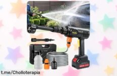 Impresionante hidrolimpiadora a batería con 45 bares de potencia, ¡precios bajísimos que te harán disfrutar de un hogar reluciente y siempre listo para presumir!