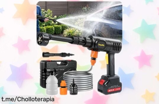 Impresionante hidrolimpiadora a batería con 45 bares de potencia, ¡precios bajísimos que te harán disfrutar de un hogar reluciente y siempre listo para presumir!
