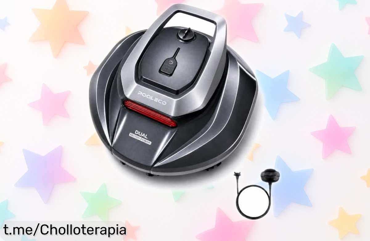 Impresionante limpiafondos inalámbrico Pooleco: 2 motores, 90 min de autonomía y vuelve solo. ¡Aprovecha este precio loco antes que se acabe!