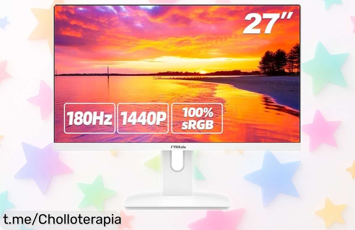 Impresionante monitor gaming FYHXele de 27 pulgadas QHD a un precio rebajado, ¡es tu oportunidad para jugar como nunca y disfrutar cada partida al máximo!