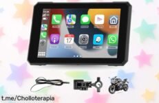 Impresionante pantalla CarPlay de 5 pulgadas para moto, ¡rebajada y lista para llevar tu experiencia al siguiente nivel mientras conduces! No te lo pierdas.