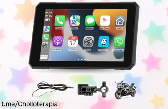 Impresionante pantalla CarPlay de 5 pulgadas para moto, ¡rebajada y lista para llevar tu experiencia al siguiente nivel mientras conduces! No te lo pierdas.