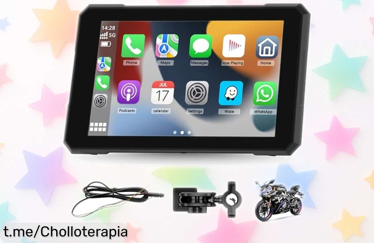 Impresionante pantalla CarPlay de 5 pulgadas para moto, ¡rebajada y lista para llevar tu experiencia al siguiente nivel mientras conduces! No te lo pierdas.