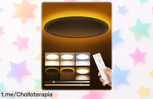 Impresionante plafón LED Tyreses de techo, 24W y 2800 lúmenes: rebajado para iluminar tu hogar con magia antes de dormir. ¡No te quedes sin el tuyo y dale un toque especial a tus noches!