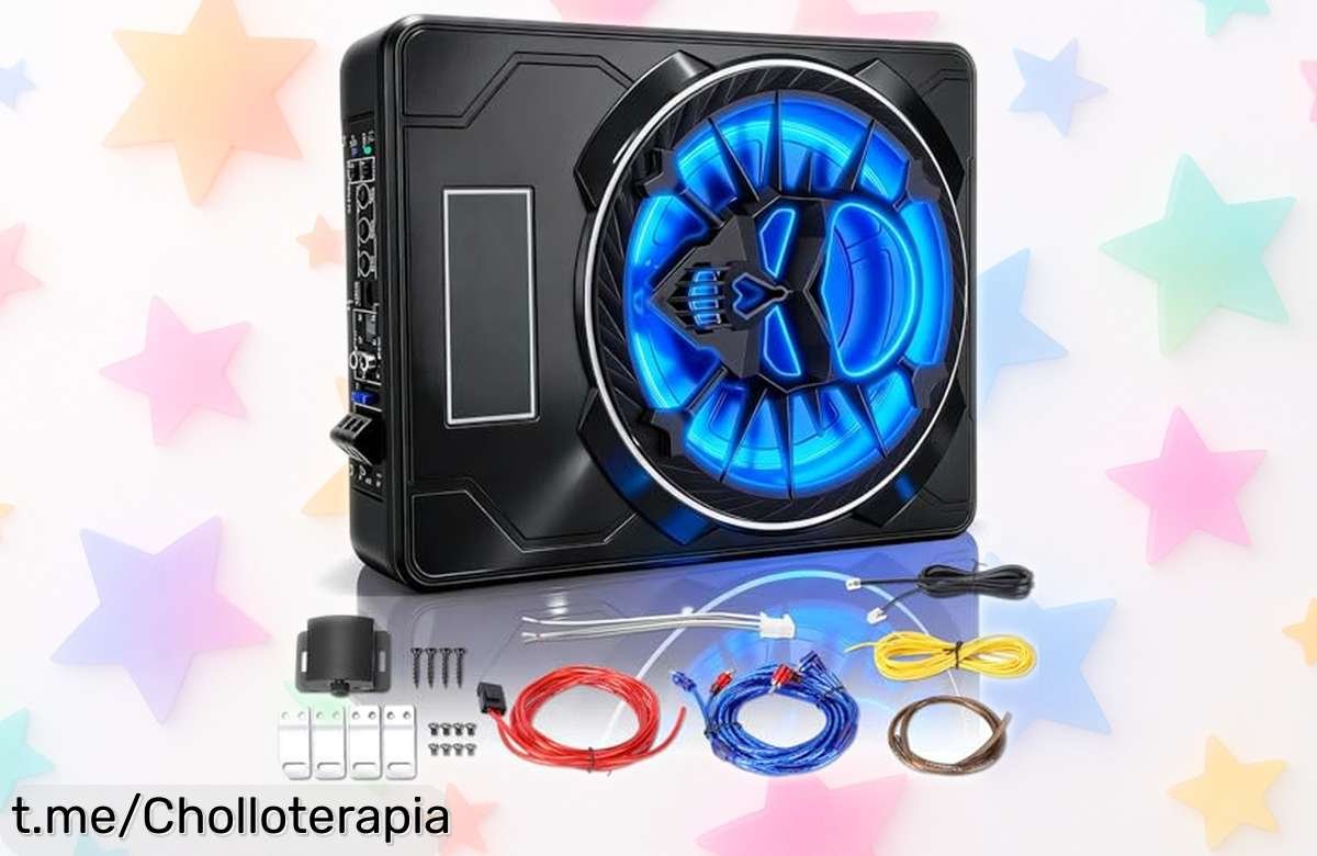 Impresionante subwoofer activo WODHMIEY de 10 pulgadas, ¡rebajado y listo para hacer vibrar tu coche! Potente bajo ultrafino que no podrás dejar escapar.