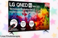 Impresionante tele LG 65QNED70B6C de 65 pulgadas con imagen 4K y colores increíbles. ¡Precio de escándalo para disfrutar el cine en casa! No te lo pierdas o te arrepentirás.