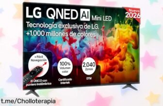 Impresionante tele LG 65QNED70B6C de 65 pulgadas con imagen 4K y colores increíbles. ¡Precio de escándalo para disfrutar el cine en casa! No te lo pierdas o te arrepentirás.