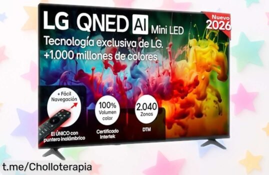 Impresionante tele LG 65QNED70B6C de 65 pulgadas con imagen 4K y colores increíbles. ¡Precio de escándalo para disfrutar el cine en casa! No te lo pierdas o te arrepentirás.