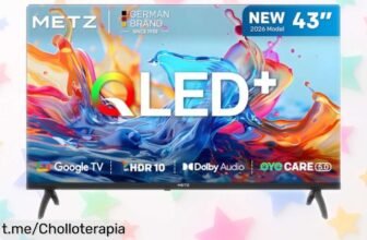 Impresionante televisor Metz de 43 pulgadas con QLED y Dolby Audio a precio loco, vive cada película como si estuvieras en el cine ¡No te lo pierdas!