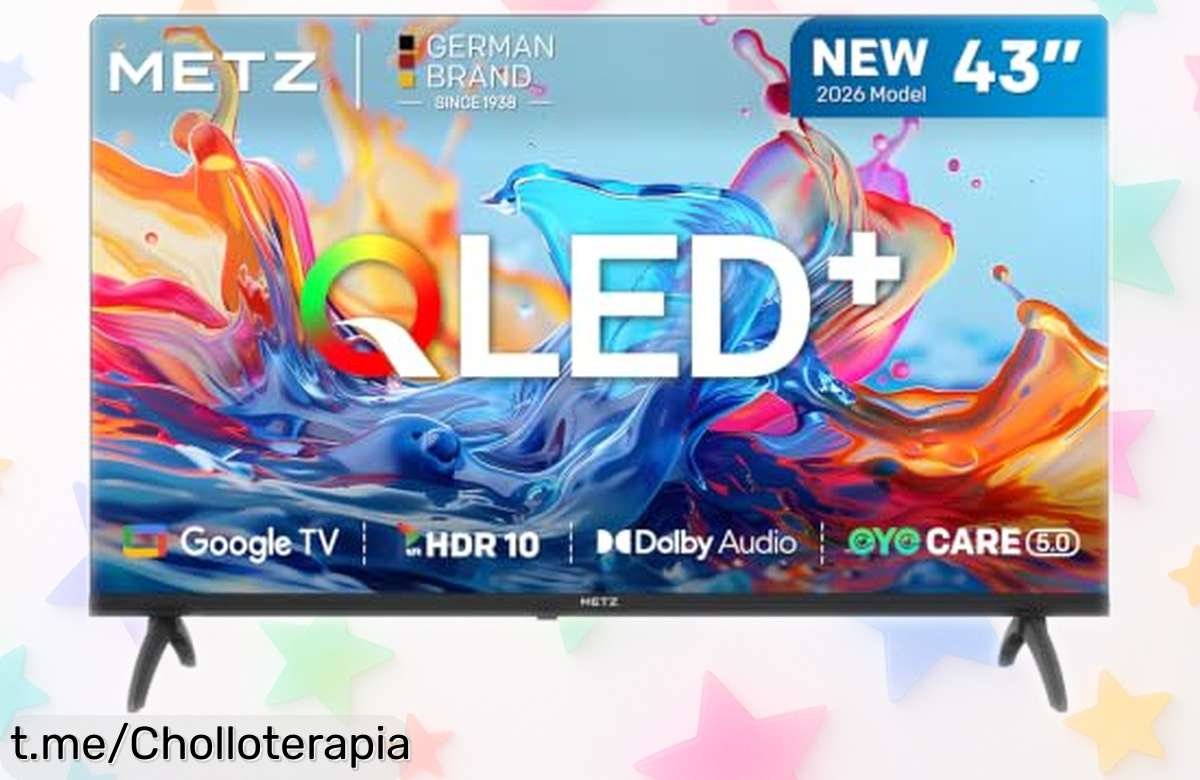 Impresionante televisor Metz de 43 pulgadas con QLED y Dolby Audio a precio loco, vive cada película como si estuvieras en el cine ¡No te lo pierdas!
