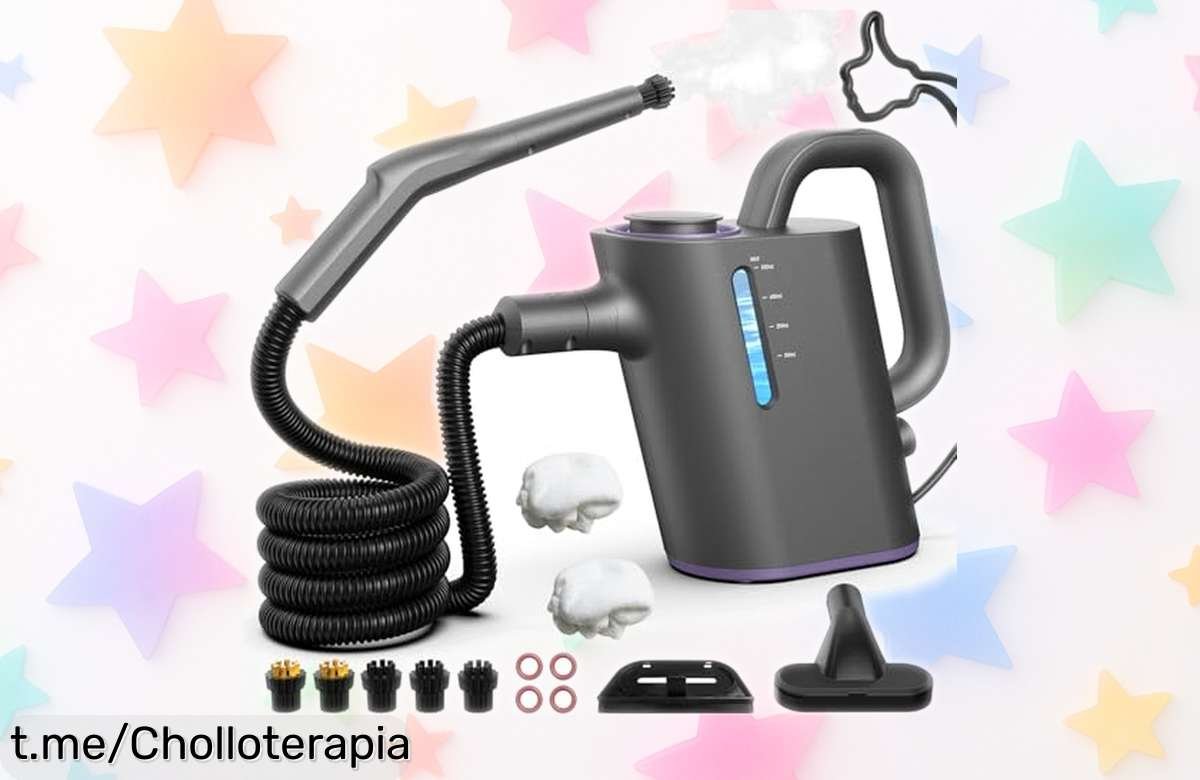 Impresionante vaporeta de mano AbleMark con 16 accesorios: ¡rebaja increíble que te ayudará a dejar todo reluciente en solo 15 segundos! No la dejes escapar y haz tu hogar feliz.