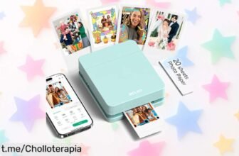 Impresora de fotos portátil Nelko PP01, captura tus recuerdos al instante y decóralos como quieras por un precio loco que no se repetirá. ¡Hazlo tuyo antes de que desaparezca!