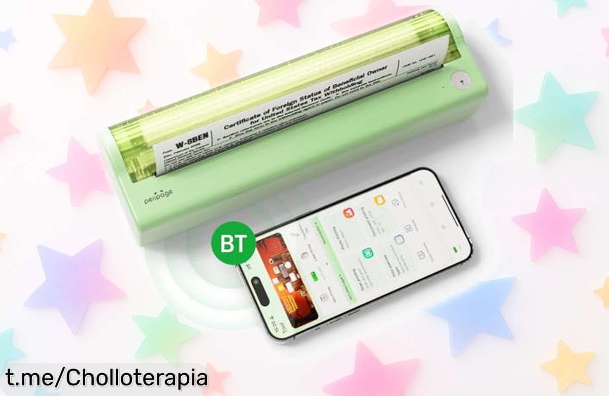 Impresora térmica portátil A4 Bisofice P80: tu aliada para imprimir fácil desde el móvil, a precio de ganga. ¡No dejes pasar esta oportunidad y llévala contigo a todas partes!