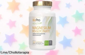 Impulsa tu energía con magnesio bisglicinato Life Pro: 120 cápsulas para combatir el cansancio y el estrés a un precio rebajado que no querrás perderte.
