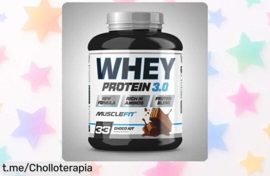 Impulsa tu musculatura con la proteína whey MuscleFit 3.0 a precio de ganga; ¡solo por tiempo limitado y entrega en 24/48 horas para que no esperes más!