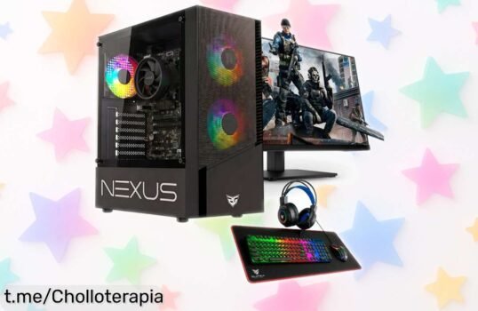 Increíble PC gaming completo con Ryzen 5 y todo lo que necesitas para jugar y trabajar como un campeón, ¡no dejes escapar este chollo espectacular!