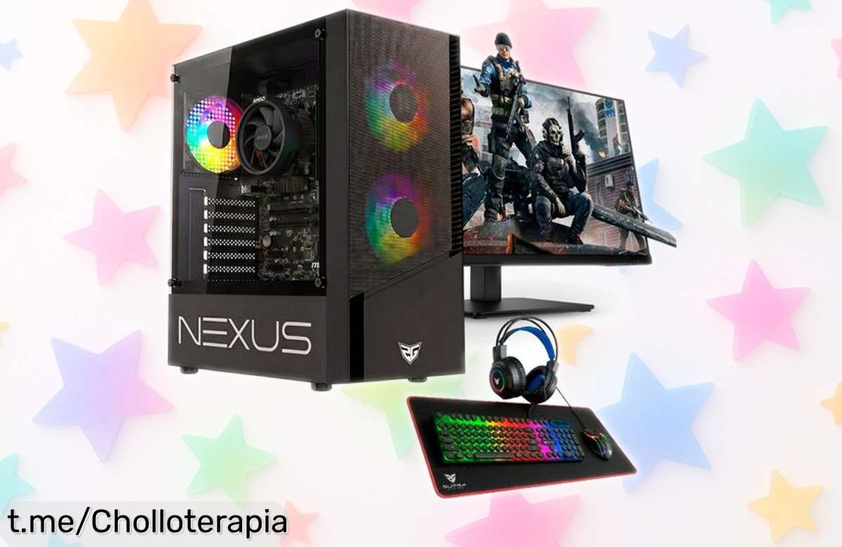 Increíble PC gaming completo con Ryzen 5 y todo lo que necesitas para jugar y trabajar como un campeón, ¡no dejes escapar este chollo espectacular!