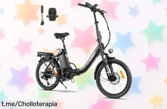 Increíble bici eléctrica plegable Azma con 100 km de autonomía y batería extraíble a un precio loco que no puedes dejar escapar, ¡sal a disfrutar la ciudad hoy mismo!