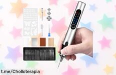 Increíble bolígrafo de grabado UEOAKSSE con 3 velocidades y más de 60 accesorios, ¡preparado para convertir tus ideas en arte! No dejes pasar esta oportunidad única.