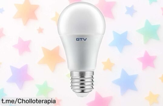 Increíble bombilla LED E27 GTV A60: ahorra energía y disfruta de 1100 lúmenes de luz brillante por menos, no te pierdas este chollazo que ilumina tu vida por mucho más tiempo.