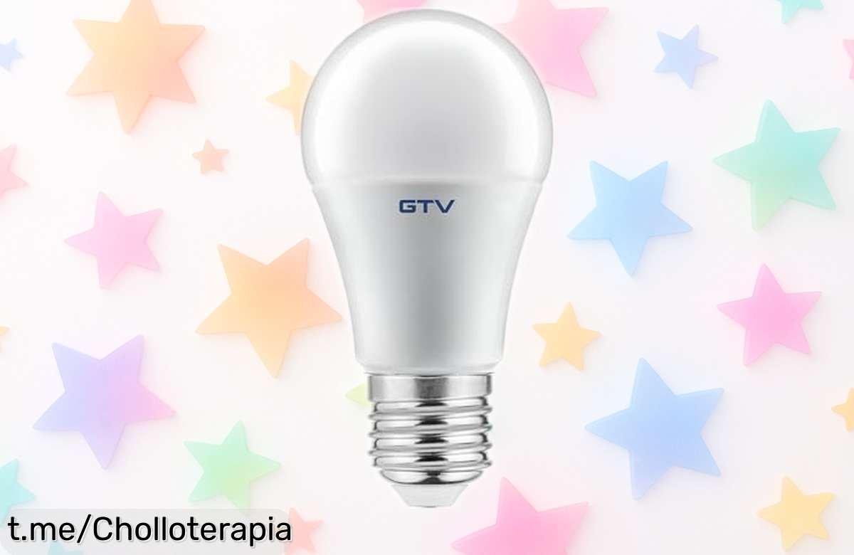 Increíble bombilla LED E27 GTV A60: ahorra energía y disfruta de 1100 lúmenes de luz brillante por menos, no te pierdas este chollazo que ilumina tu vida por mucho más tiempo.