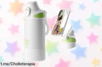 Increíble botella de agua térmica Fjbottle 600 ml a un precio rebajado, perfecta para llevarla siempre contigo y disfrutar sin derrames; aprovecha este chollazo ya mismo.