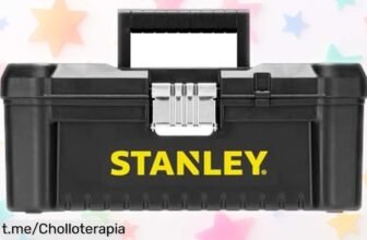 Increíble caja de herramientas Stanley Essential con bandeja extraíble y organizadores: ¡está a un precio loco para tus proyectos de bricolaje!
