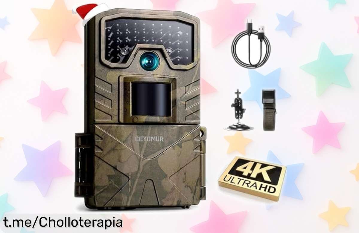 Increíble cámara de caza 4K CEYOMUR con fotos de 48 MP y visión nocturna: ¡detecta en solo 0,3 segundos! Consíguela a un precio loco antes que se agote.