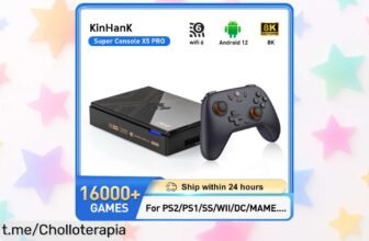 Increíble consola retro Kinhank Super Console X5 PRO: más de 10.000 juegos para conectar y disfrutar, ¡aprovecha el precio de locos antes que se acabe!