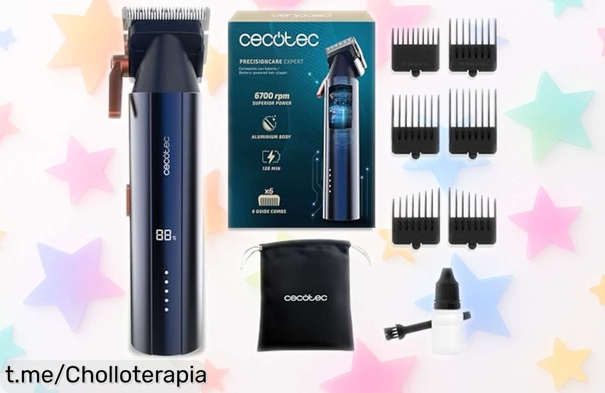 Increíble cortapelos Cecotec PrecisionCare Expert Elite a precio de locura, ¡disfruta cortes perfectos y precisa autonomía antes de que se acabe!