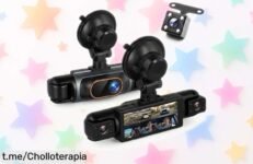 Increíble dashcam Rimoody de 4 cámaras 1080p para coche: ¡graba todo a tu alrededor y aprovecha este rebajón espectacular que no puedes dejar pasar!