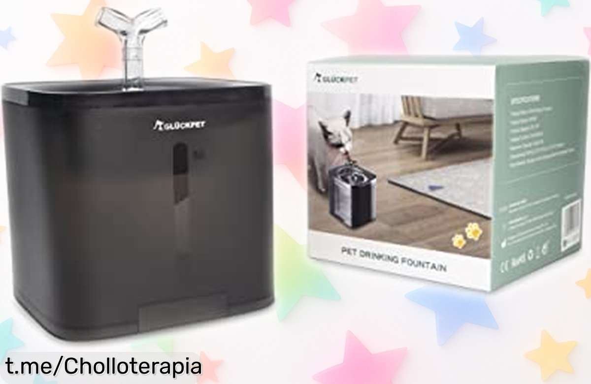 Increíble fuente para gato de 2 litros con filtro triple que garantiza agua siempre limpia, ¡ahora a un precio loco! Dale lo mejor a tu mascota y haz su vida más feliz hoy.