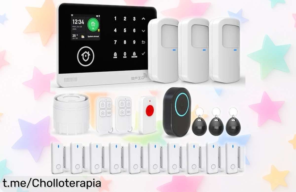Increíble kit de alarma inalámbrico para casa, 22 piezas con detector de movimiento y sirena potente a precio de escándalo. ¡Protege tu hogar hoy mismo!
