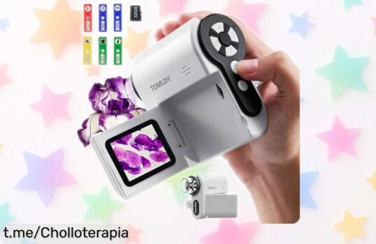 Increíble microscopio digital portátil TOMLOV P20 para niños, ¡explora el mundo desde casa a un precio loco! Aprovecha este super chollo antes de que se acabe.