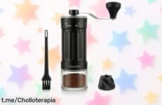 Increíble molinillo de café manual OrkeyDolk, ajusta el sabor a tu medida y disfruta del mejor café en casa. ¡No te quedes sin él!