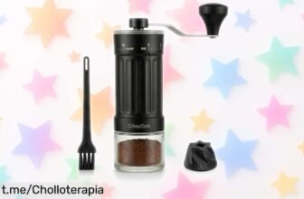 Increíble molinillo de café manual OrkeyDolk, ajusta el sabor a tu medida y disfruta del mejor café en casa. ¡No te quedes sin él!