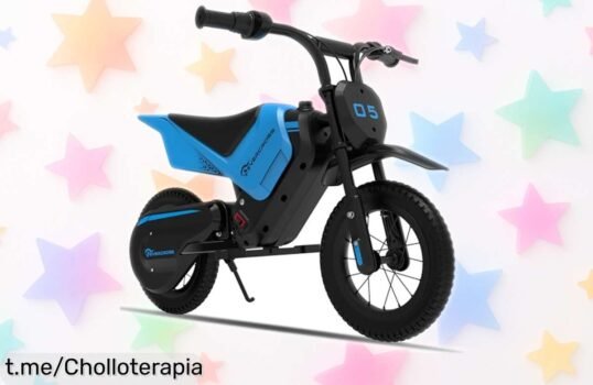 Increíble moto eléctrica para niños Evercross EV05M, ¡rebajada a un precio loco! Perfecta para aventureros en busca de emoción. No te quedes sin la tuya y hazlo sentir especial hoy mismo.