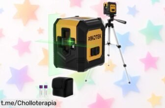 Increíble nivel láser autonivelante verde Nikotek con trípode y 2 baterías: consigue medidas perfectas sin complicaciones, ¡aprovéchalo antes de que desaparezca!